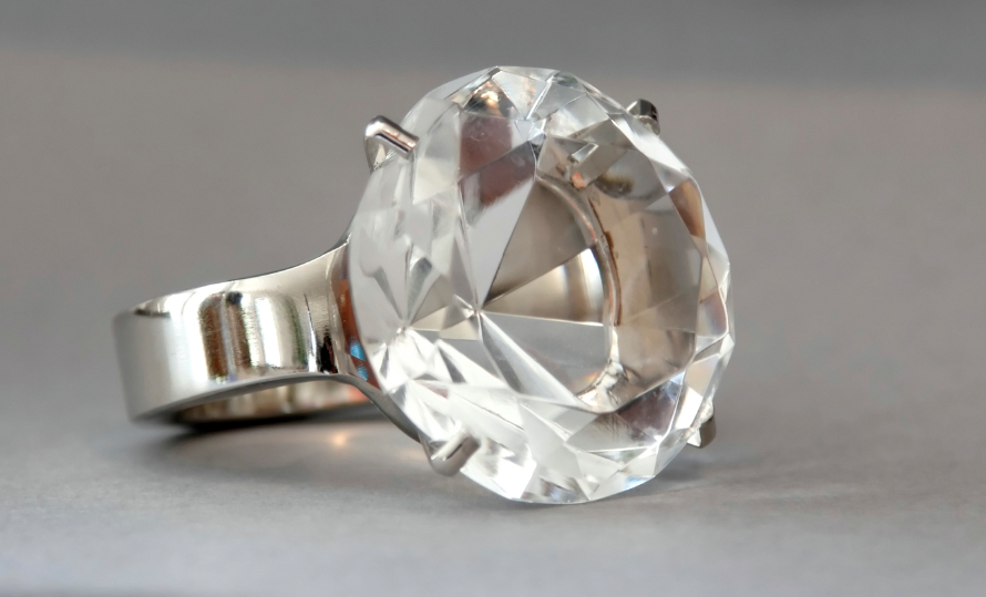 designer cz engagement ring